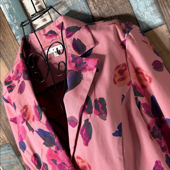 CAbi Pink and Purple Floral Jacket - Picture 6 of 16